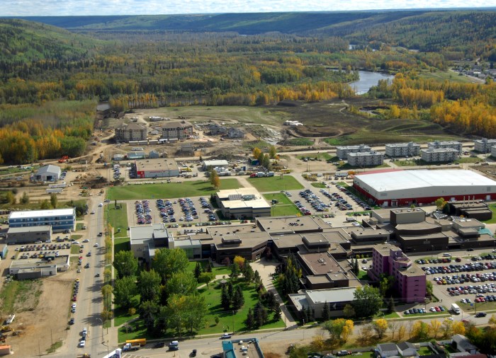 aerial view of keyano college ins ummer