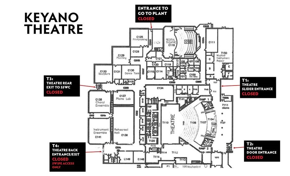 keyano theatre map