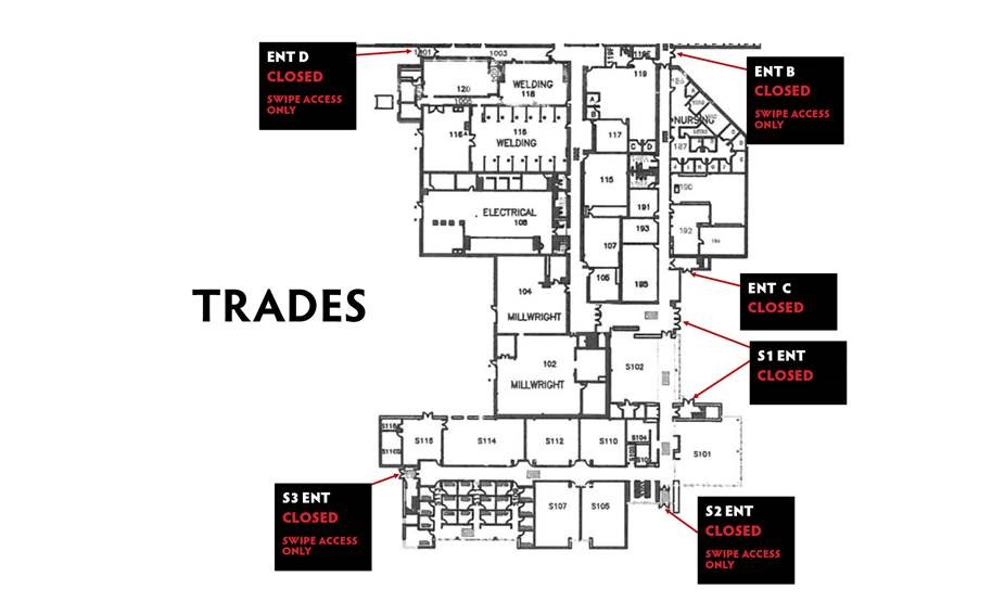 map trades entrances