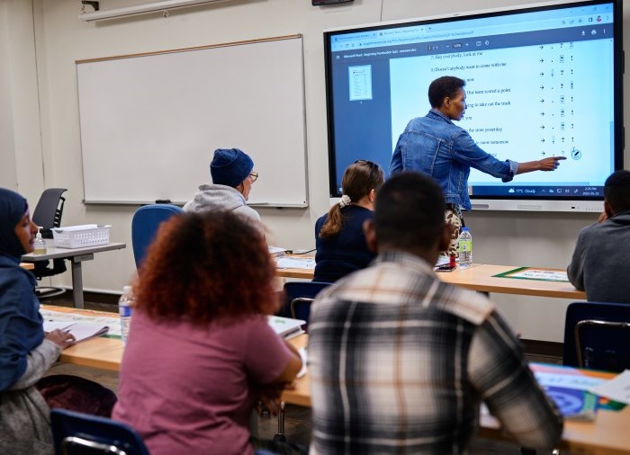 students in classroom 