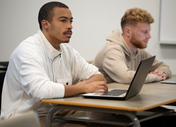 students in class